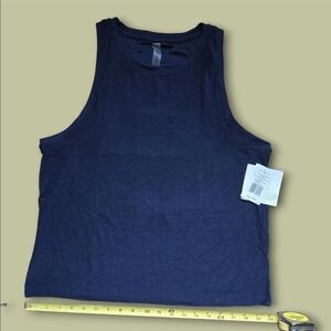 Beyond Yoga - Featherweight Rebalance Tank, Nocturnal Navy - MD & LG